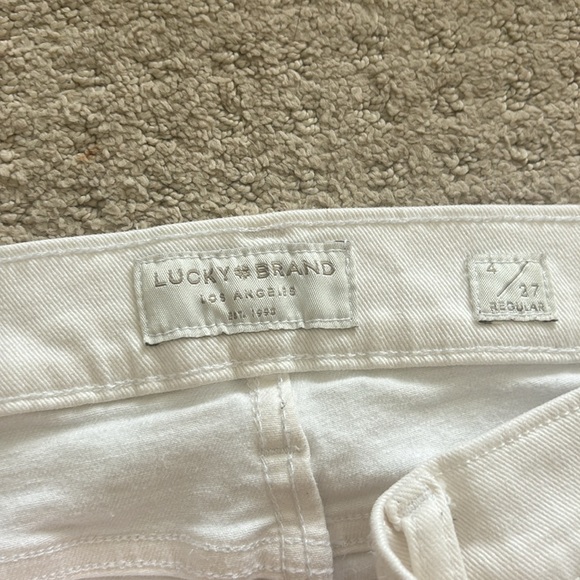 lucky brand white flare jeans - Picture 4 of 5